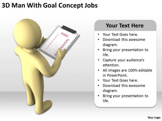 Pictures Of Business Men 3d Man With Goal Concept Jobs PowerPoint Templates Pictures Of Business Men 3d Man With Goal Concept Jobs PowerPoint Templates