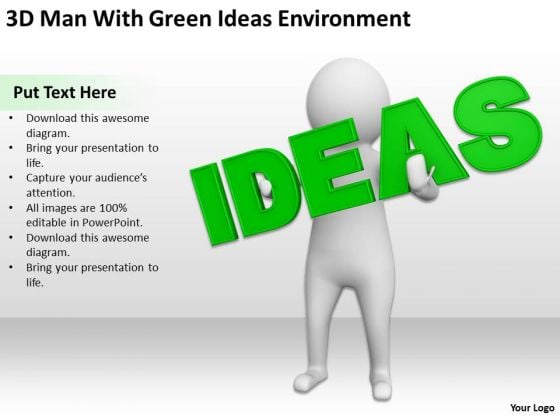 Pictures Of Business Men 3d Man With Green Ideas Environment PowerPoint Templates Pictures Of Business Men 3d Man With Green Ideas Environment PowerPoint Templates