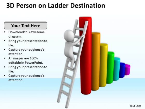 Pictures Of Business Men 3d Person Ladder Destination PowerPoint Slides Pictures Of Business Men 3d Person Ladder Destination PowerPoint Slides