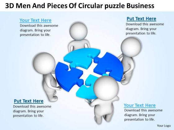 Pictures Of Business Men Circular Puzzle PowerPoint Presentation Slides Pictures Of Business Men Circular Puzzle PowerPoint Presentation Slides