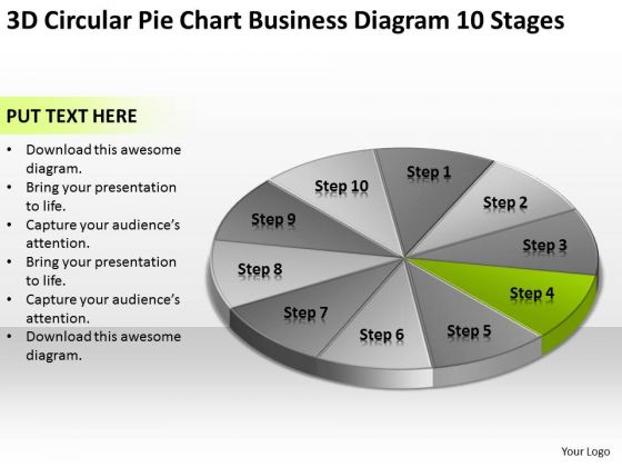 Pie Chart Business Diagram 10 Stages Ppt Plan Example PowerPoint Templates