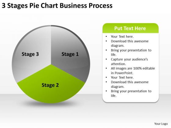 Pie Chart Business PowerPoint Theme Process Plan Slides
