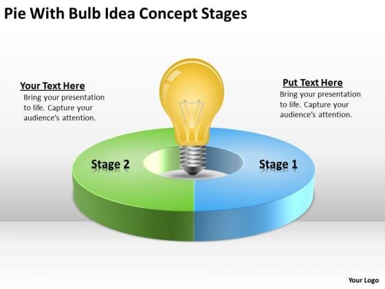 Pie With Bulb Idea Concept Stages What Is Business Continuity Plan PowerPoint Slides Pie With Bulb Idea Concept Stages What Is Business Continuity Plan PowerPoint Slides