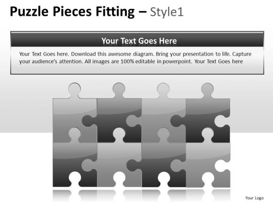 Piece Puzzle Pieces Fitted PowerPoint Slides And Ppt Templates Piece Puzzle Pieces Fitted PowerPoint Slides And Ppt Templates