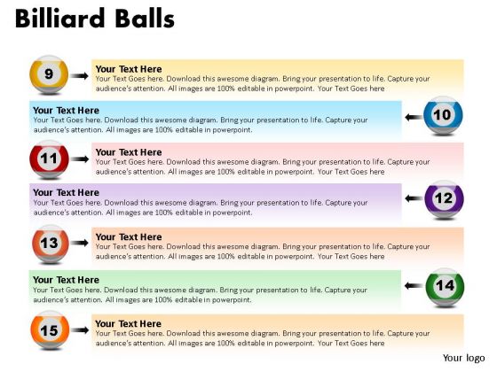 Play Billiard Balls PowerPoint Slides And Ppt Diagram Templates