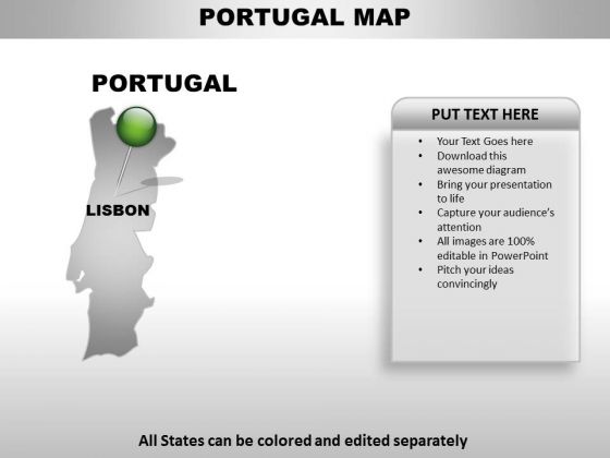Portugal Country PowerPoint Maps Portugal Country PowerPoint Maps