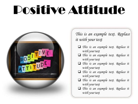Positive Attitude Education PowerPoint Presentation Slides C