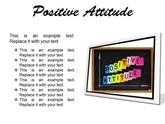 Positive Attitude Education PowerPoint Presentation Slides F