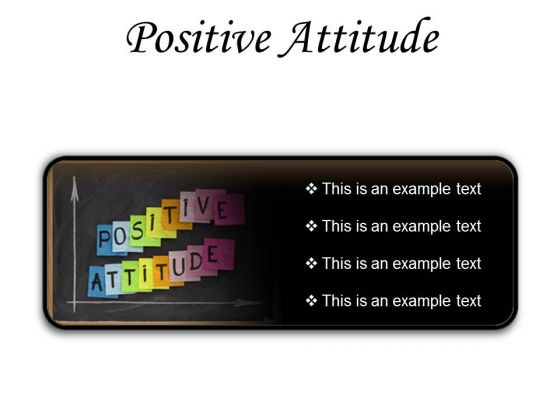 Positive Attitude Education PowerPoint Presentation Slides R