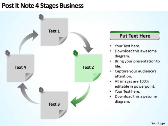 Post It Note 4 Stages Business Ppt How To Form Plan PowerPoint Templates Post It Note 4 Stages Business Ppt How To Form Plan PowerPoint Templates