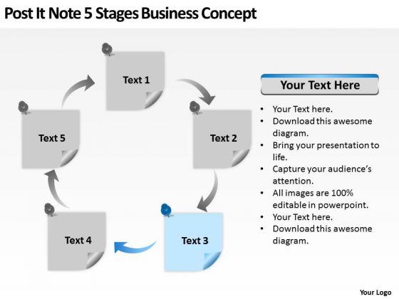 Post It Note 5 Stages Business Concept Ppt Basic Plan PowerPoint Templates Post It Note 5 Stages Business Concept Ppt Basic Plan PowerPoint Templates