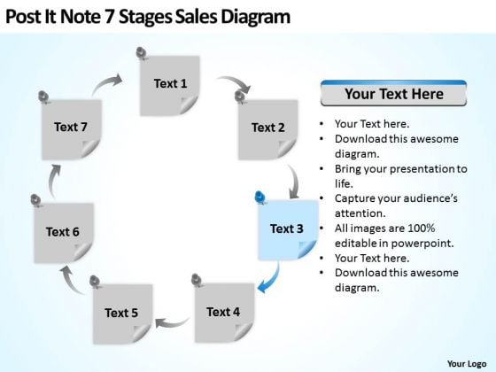 Post It Note 7 Stages Sales Diagram Ppt Business Development Plan Template PowerPoint Templates Post It Note 7 Stages Sales Diagram Ppt Business Development Plan Template PowerPoint Templates