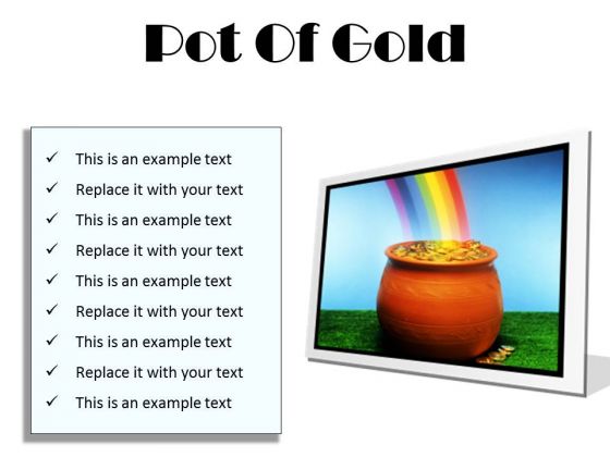 Pot Of Gold Money PowerPoint Presentation Slides F Pot Of Gold Money PowerPoint Presentation Slides F