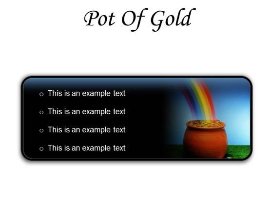 Pot Of Gold Money PowerPoint Presentation Slides R Pot Of Gold Money PowerPoint Presentation Slides R