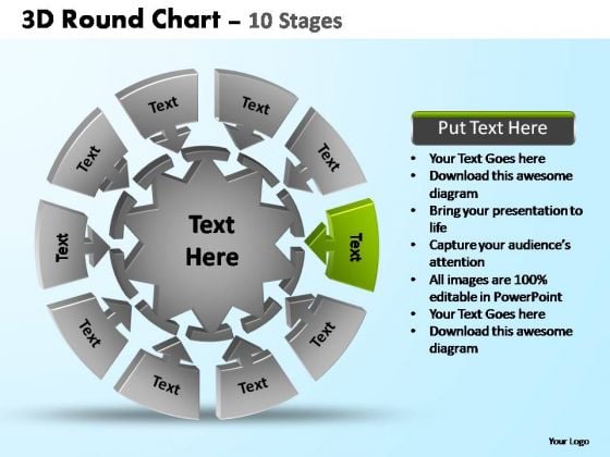 PowerPoint Backgrounds Chart Pie Chart With Arrows Ppt Slide PowerPoint Backgrounds Chart Pie Chart With Arrows Ppt Slide