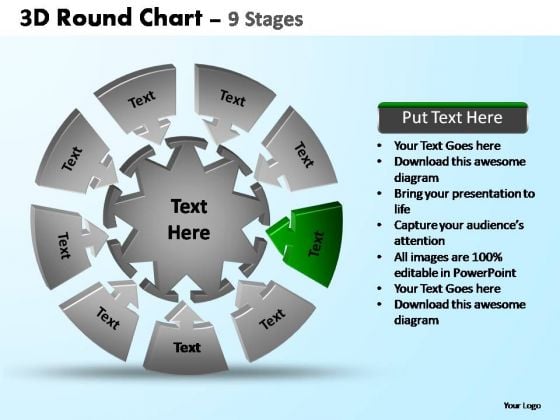 PowerPoint Backgrounds Editable Pie Chart With Arrows Ppt Presentation PowerPoint Backgrounds Editable Pie Chart With Arrows Ppt Presentation