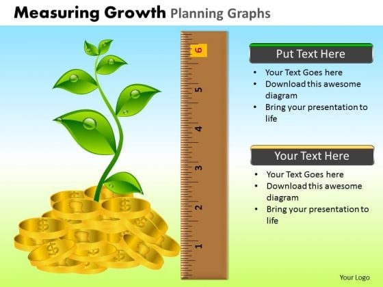 PowerPoint Backgrounds Education Measuring Growth Ppt Slide