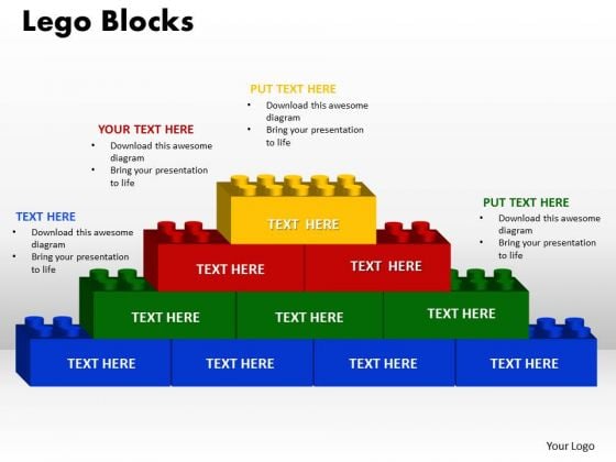 PowerPoint Backgrounds Lego Blocks Education Ppt Design