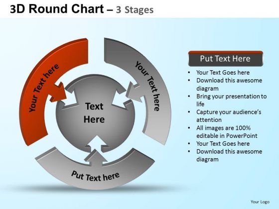 PowerPoint Backgrounds Marketing Round Process Flow Chart Ppt Presentation