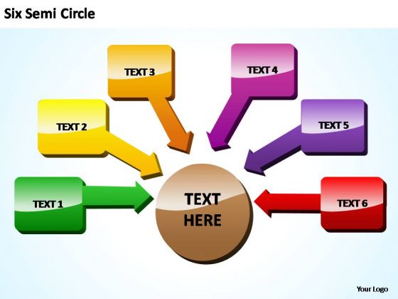 PowerPoint Backgrounds Sales Semi Circle Training Ppt Themes