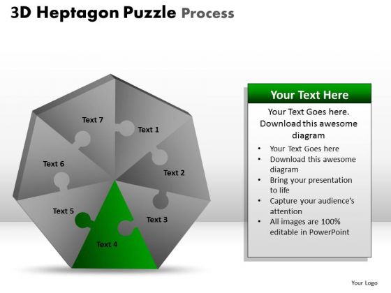 PowerPoint Backgrounds Success Hexagon Puzzle Ppt Layouts
