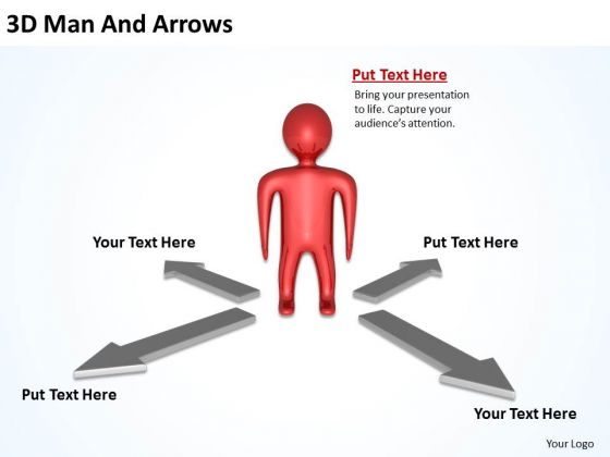 PowerPoint Business 3d Man And Arrows Pointing Slides PowerPoint Business 3d Man And Arrows Pointing Slides