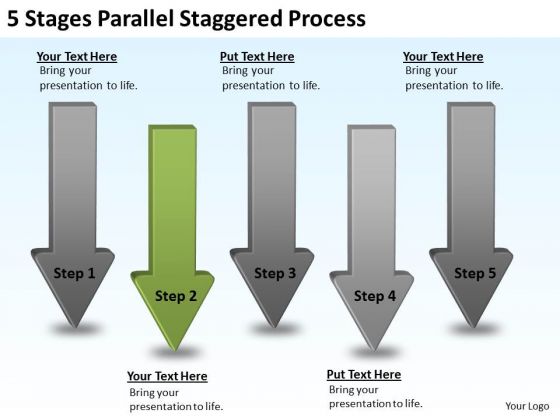 PowerPoint Circular Arrows 5 Stages Parallel Staggered Process Templates PowerPoint Circular Arrows 5 Stages Parallel Staggered Process Templates