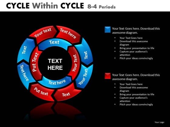 PowerPoint Cycle Chart Process Slides 8 Stage 2 Layers PowerPoint Cycle Chart Process Slides 8 Stage 2 Layers