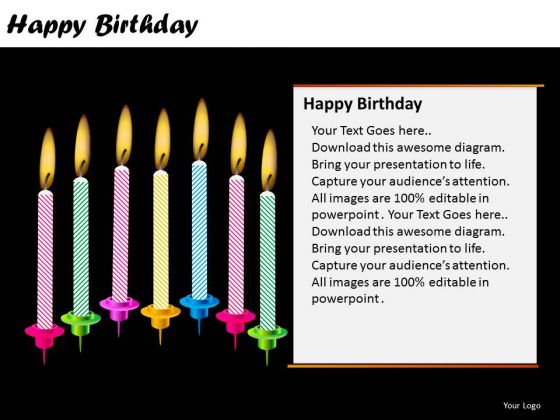 PowerPoint Design Candles Happy Birthday Ppt Templates PowerPoint Design Candles Happy Birthday Ppt Templates