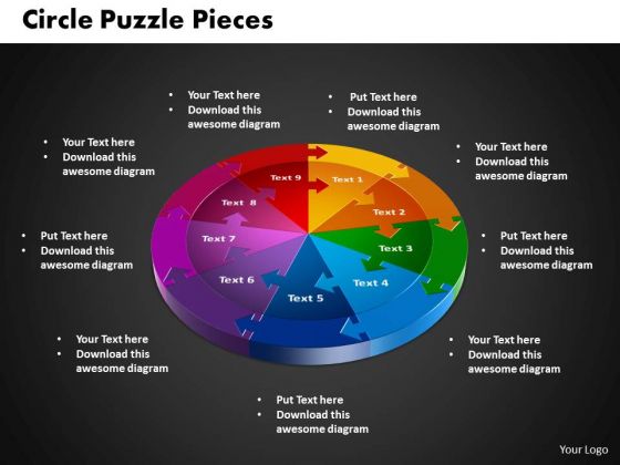 PowerPoint Design Circle Puzzle Business Ppt Backgrounds PowerPoint Design Circle Puzzle Business Ppt Backgrounds