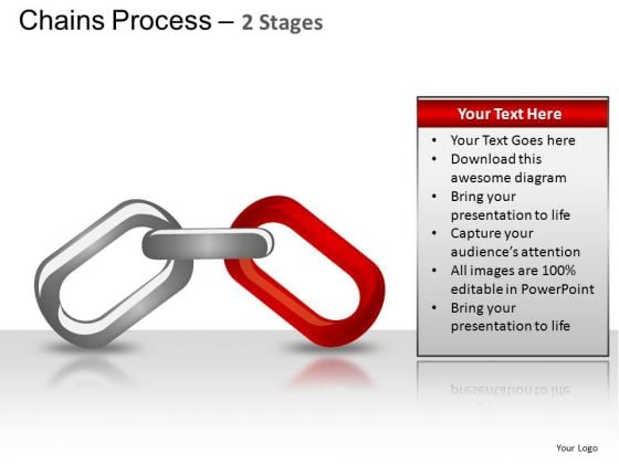PowerPoint Design Diagram Chains Process Ppt Design