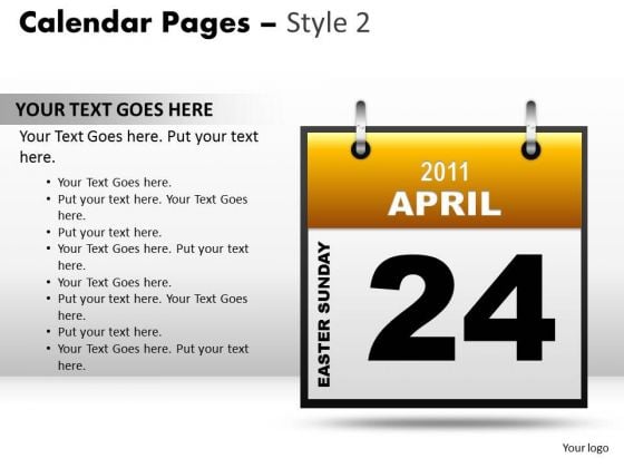 PowerPoint Design Slides Download Calendar 24 April Ppt Layouts PowerPoint Design Slides Download Calendar 24 April Ppt Layouts