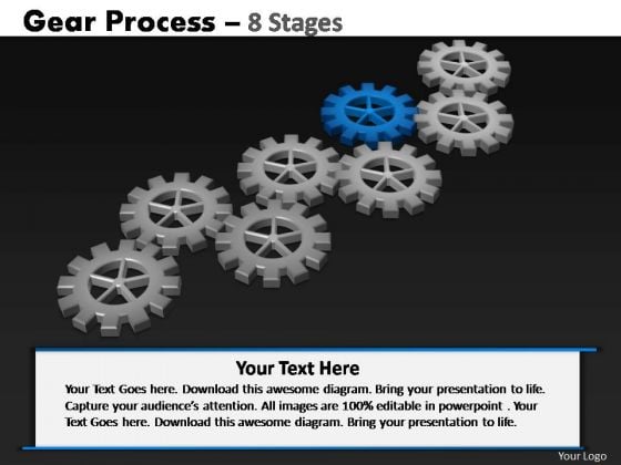 PowerPoint Design Slides Download Gears Process Ppt Design
