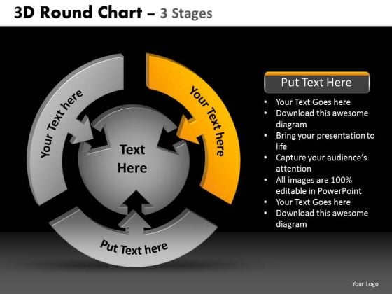 powerpoint design slides download round chart ppt template