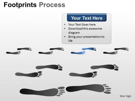 PowerPoint Design Slides Footprints Process Diagram Ppt Slide PowerPoint Design Slides Footprints Process Diagram Ppt Slide