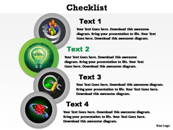 PowerPoint Design Slides Teamwork Checklist Ppt Backgrounds