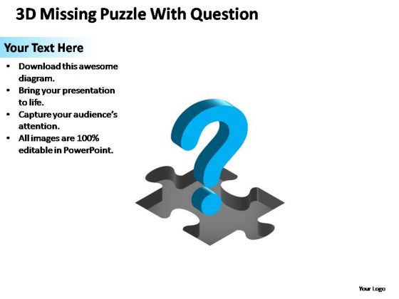 PowerPoint Designs Chart Missing Puzzle Piece Question Ppt Template