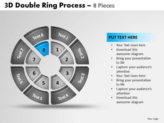 PowerPoint Designs Download Double Ring Ppt Backgrounds