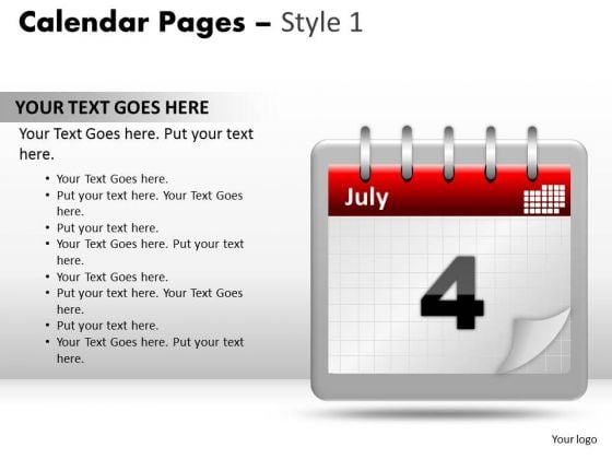 PowerPoint Designs Growth Calendar 4 July Ppt Theme PowerPoint Designs Growth Calendar 4 July Ppt Theme