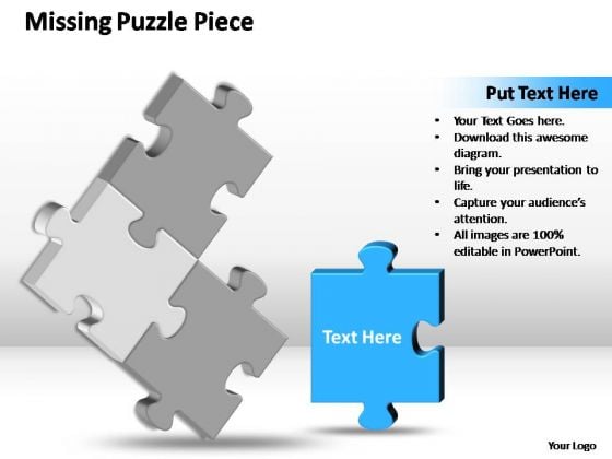 PowerPoint Designs Marketing 3d 2x2 Missing Puzzle Piece Ppt Themes PowerPoint Designs Marketing 3d 2x2 Missing Puzzle Piece Ppt Themes