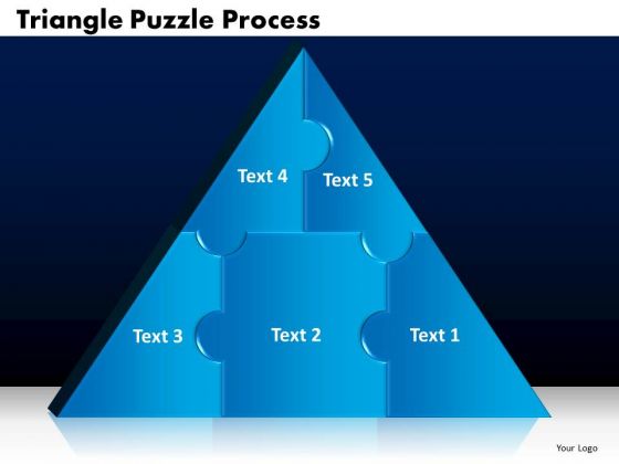 PowerPoint Designs Triangle Puzzle Marketing Ppt Templates
