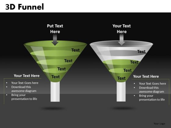 PowerPoint Funnel Diagram Comparison Slides Ppt Templates PowerPoint Funnel Diagram Comparison Slides Ppt Templates