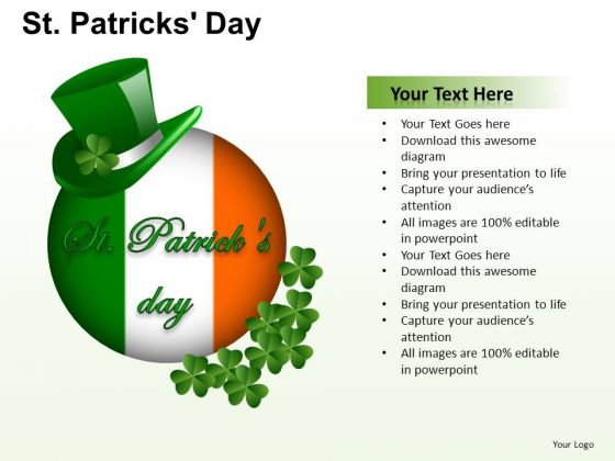PowerPoint Ireland Flag Patricks Day Ppt Layout PowerPoint Ireland Flag Patricks Day Ppt Layout