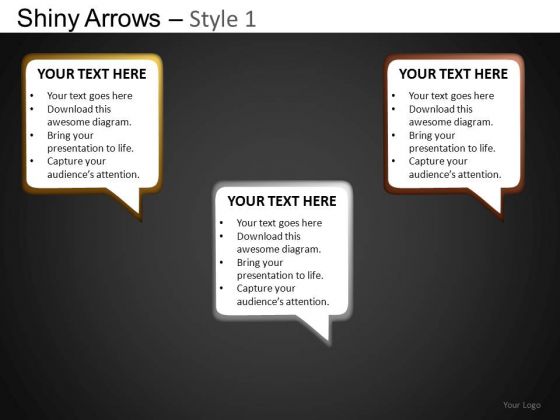 PowerPoint Layout Business Designs Shiny Arrows Ppt Slides