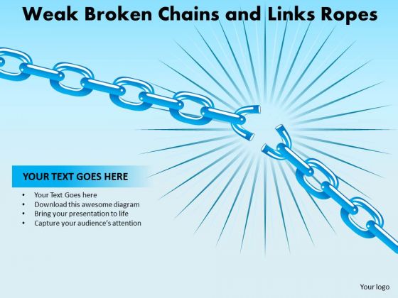 PowerPoint Layout Graphic Weak Broken Chains Ppt Slide PowerPoint Layout Graphic Weak Broken Chains Ppt Slide