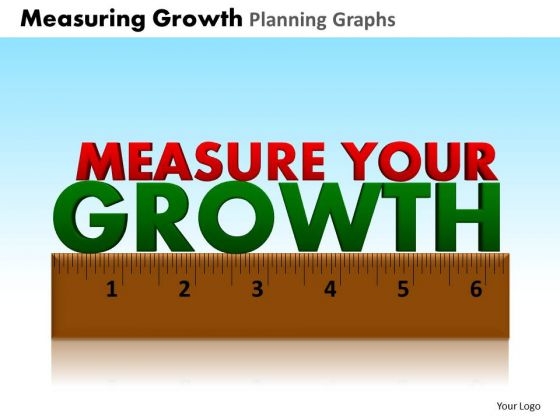 PowerPoint Layout Strategy Measuring Growth Ppt Templates