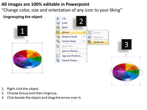 PowerPoint Layouts Circle Process Circle Puzzle Diagram Ppt Backgrounds impactful slides