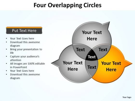 PowerPoint Layouts Diagram Four Overlapping Ppt Theme PowerPoint Layouts Diagram Four Overlapping Ppt Theme