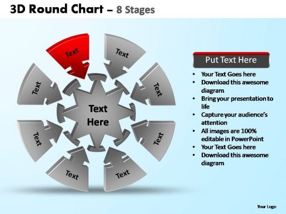 PowerPoint Layouts Leadership Pie Chart With Arrows Ppt Design PowerPoint Layouts Leadership Pie Chart With Arrows Ppt Design