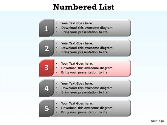 PowerPoint Layouts Strategy Numbered List Ppt Designs PowerPoint Layouts Strategy Numbered List Ppt Designs